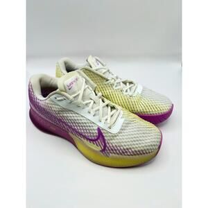NikeCourt Air Zoom Vapor 11 Tennis Shoes Butter Yellow & Pink Sporty Chic 8.5